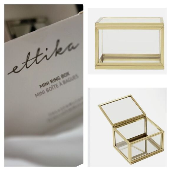 Ettika Gold Mini Ring Box - Picture 1 of 7